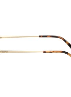 Loewe 女士 太阳镜 金色 Slim Square 眼镜
