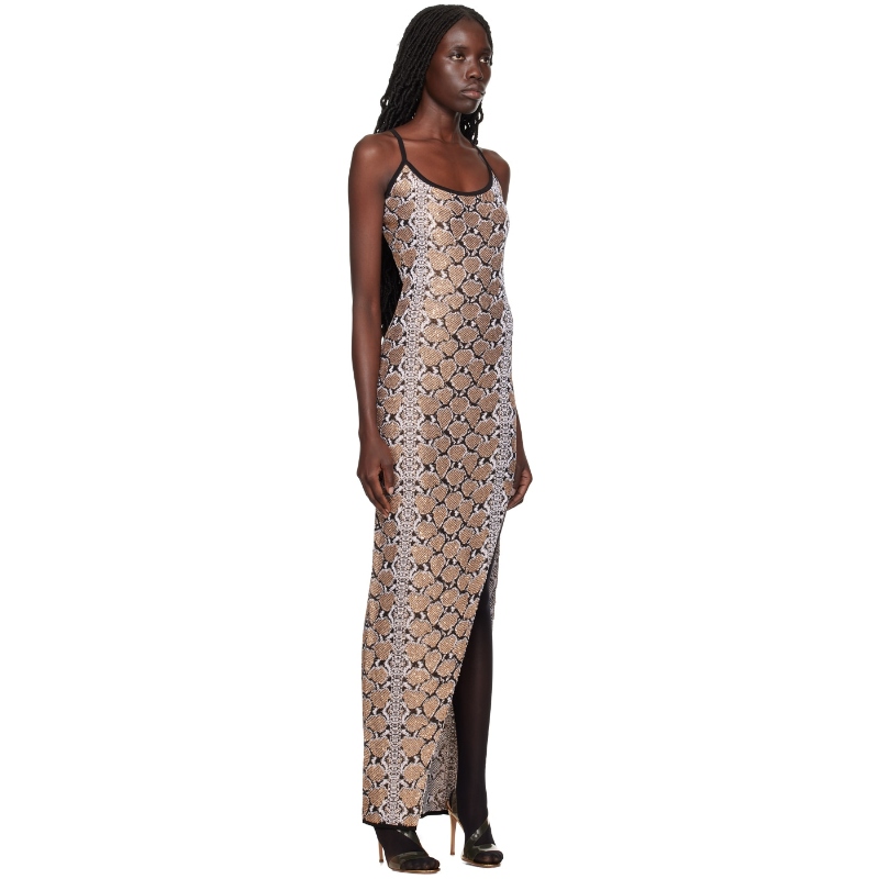 Balmain 巴尔曼 金色 Snakeskin 连衣裙 女 迷衣时尚 - 图0