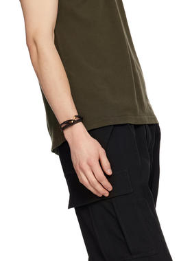 Tom Ford 汤姆·福特 男士 手链 Braided Leather T 手环