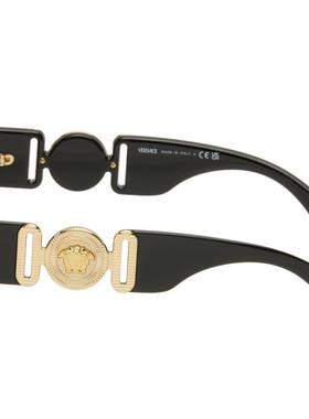 VERSACE范思哲 女士 太阳镜 黑色 Medusa Biggie Maxi 太阳镜