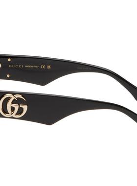 Gucci古驰女士 秋冬新品 太阳镜 黑色 Geometrical 太阳镜