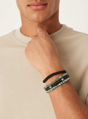 ASOS DESIGN 男士 手链 设计珠饰绳子4件套多手镯