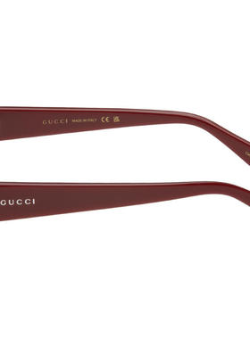 Gucci古驰女士 春夏新品 太阳镜 酒红色 Cat-Eye 太阳镜