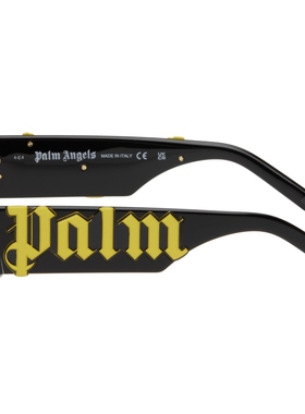 Palm Angels棕榈天使 男士黑色 Angel 太阳镜 迷衣时尚