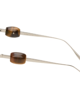 Christopher Esber 女款银色 Lele Stone 76 太阳镜 迷衣时尚