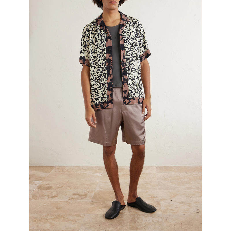 Dries Van Noten 男士 SS26 短裤 直筒斜纹布抽绳短裤,淘宝优惠券,粉丝福利购,淘宝优惠卷