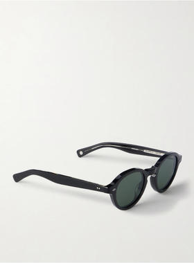 Garrett Leight 男士 FW26 太阳镜 Flipper 圆框醋纤太阳眼镜