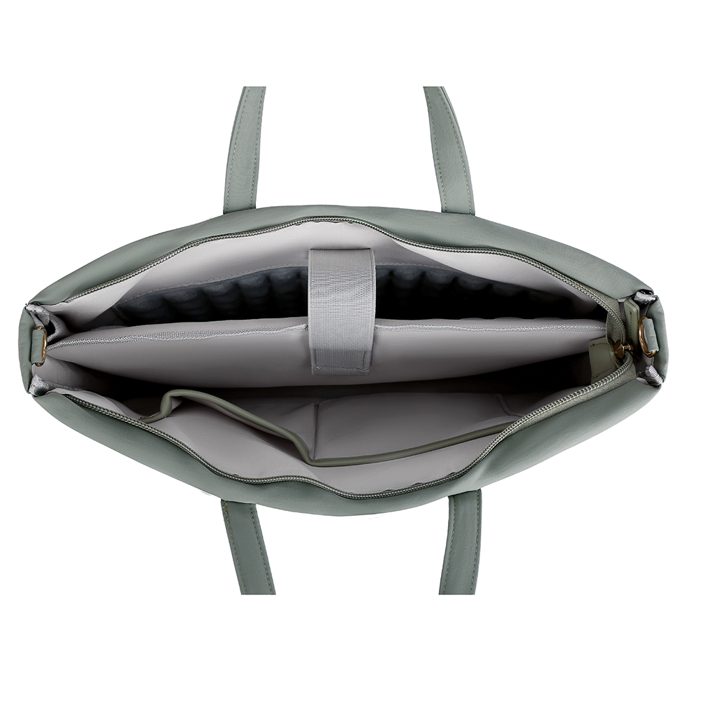 新款时尚笔记本电脑包14寸女手提单肩包大容量气囊防震15.6英寸适用苹果华为16寸联想小新华硕 - 图3