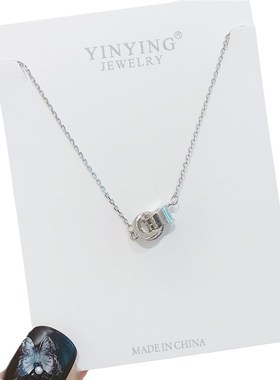 冷淡风项链相扣个性百搭项链高级感小众简约气质饰品女锁骨链