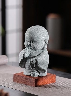 佛说:勿以善小而不为  勿以恶小而为之桌面佛头像装饰品摆件