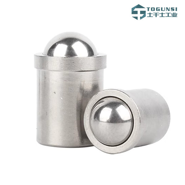 Stainless steel step wave bead screw spring ball head plunger press-in glass bead flange bead positioning bead steel bead