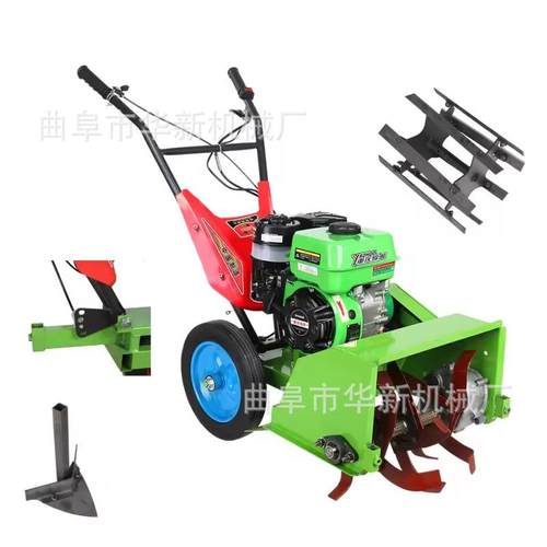 浙江义乌出口汽油四驱除草机田地草坪碎草机荒地锄草机开沟机 - 图3