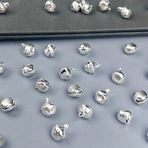 混装6/8mm水滴铁铃铛DIY古风发夹飘带铃铛装饰挂件手链饰品配件 - 图2