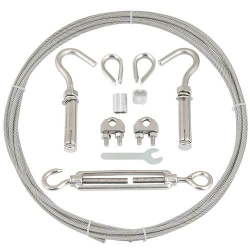 包塑304不锈钢晾衣钢丝绳阳台加粗户外晒衣绳被子挂衣绳3/4-6m8mm - 图3