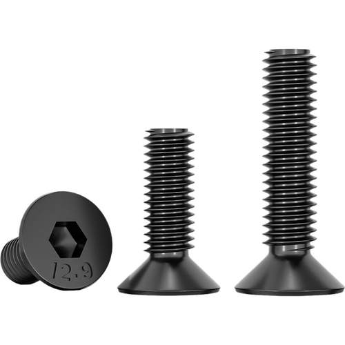 12.9级高强度沉头内六角螺丝钉 平头螺栓平杯螺杆M3M4M5M6M8M10mm - 图3