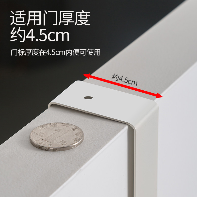 无痕门后挂钩家用免打孔卧室门上置物架子壁挂创意连排挂架挂衣架
