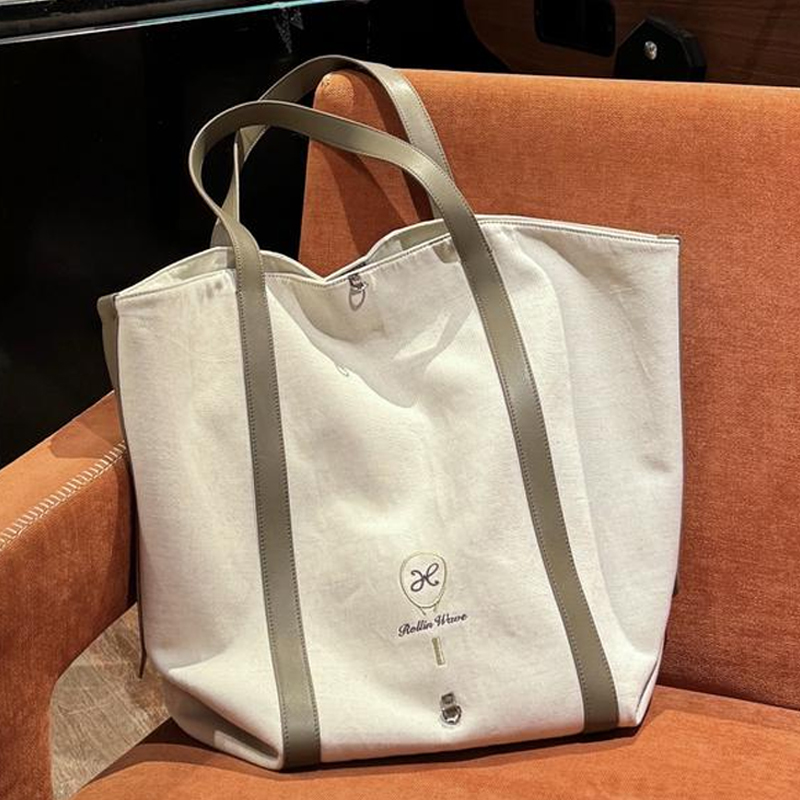 RW045|亚麻真皮老钱静奢clean fit单肩子母可拆卸三种背法网球包 - 图0