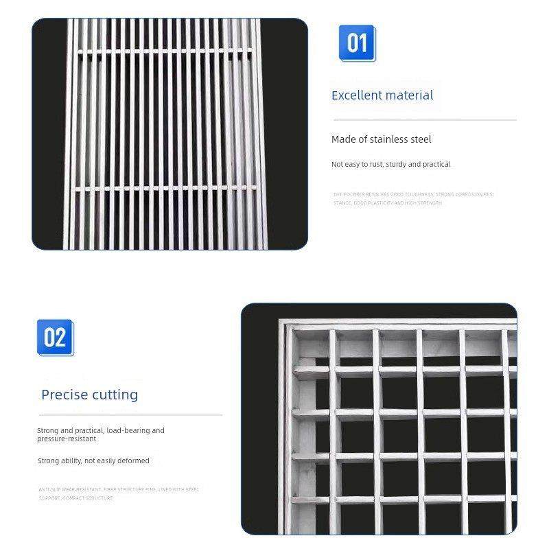 304不锈钢带格栅雨水格栅花园庭院排水下水道盖201点,淘宝优惠券,粉丝福利购,淘宝优惠卷