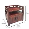 Solid wood sideboard, new Chinese style tea side cabinet, tea cabinet, corner table, storage cabinet, tea set storage rack, removable
