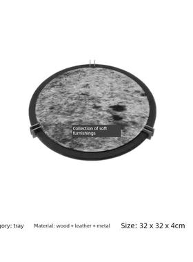 现代轻奢海派样板间书房书桌台灯储物罐主题装饰品摆件软装组合