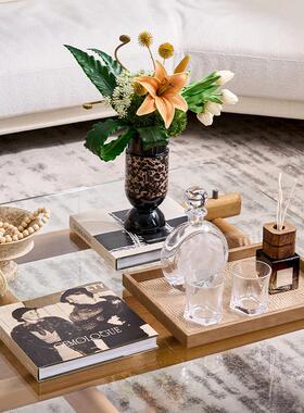 意大利装饰几何立体饰品插花香薰装饰盒组合套装修脚店健康中心