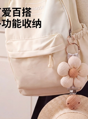 INS花朵帽夹旅行包上夹帽子神器