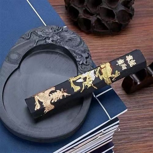 金不换1两墨龙墨青墨墨块墨锭毛笔书法墨汁研磨文房四宝用品 - 图0