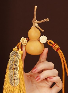 五帝钱挂件黄铜铜钱串进户门大门门口朝向东南西北天然葫芦开口不