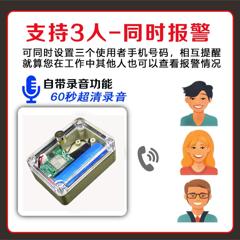 New fishing alarm clip outdoor remote anti-theft