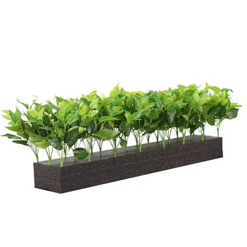 天悦先仿真假花绿装饰花厅箱植花槽售楼部台餐隔断套装塑料娟TEU - 图3