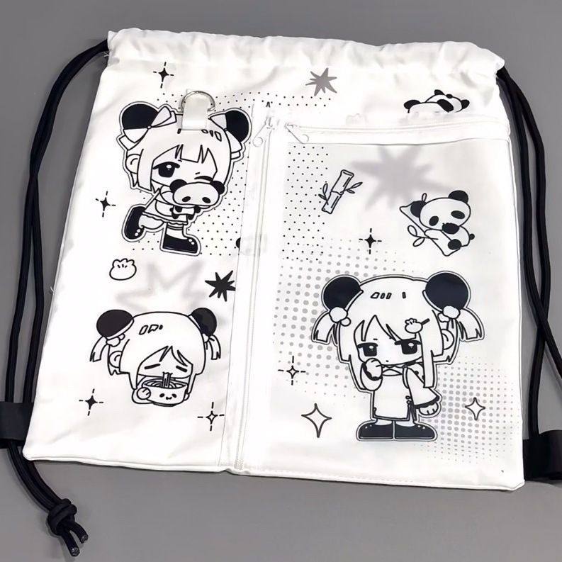 布袋痛薄巧星波点抽绳痛包双肩娃包女大容量谷物养上课通勤帆背包,淘宝优惠券,粉丝福利购,淘宝优惠卷