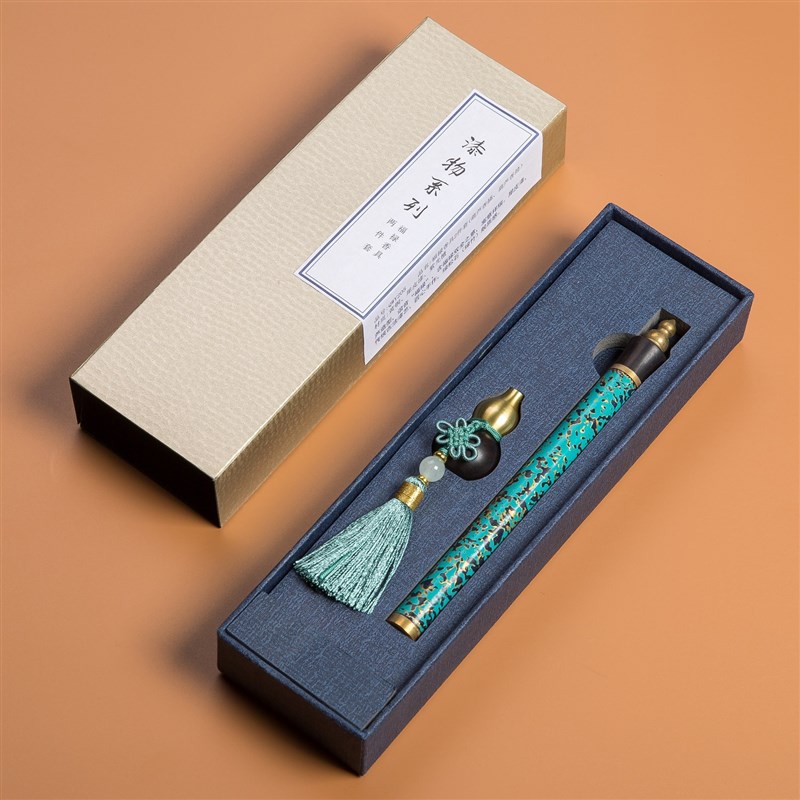 传统漆器手工艺品花插古风香插书房小摆件室内便携熏香小花器 - 图3