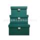 Manufacturer direct supply creative Chinese soft furnishing small leather button-up space cover storage box cloakroom sorting box sample room box