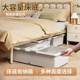 Flat finishing box with pulleys household drawer type clothing storage artifact under bed storage box under bed storage box