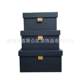 Manufacturer direct supply creative Chinese soft furnishing small leather button-up space cover storage box cloakroom sorting box sample room box