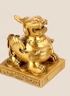 铜貔貅摆件公母一对貔恘貔犰客厅家E居装饰办公室皮丘开业工艺礼