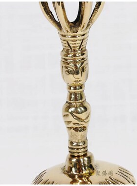 台湾寺院师父法器六股佛铃法会纯铜铸造六面佛佛铃手摇铃寺院法会