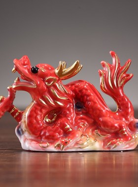 迷你可爱十二生肖鼠牛虎兔龙蛇马羊猴鸡狗猪现代新中式陶瓷小礼品