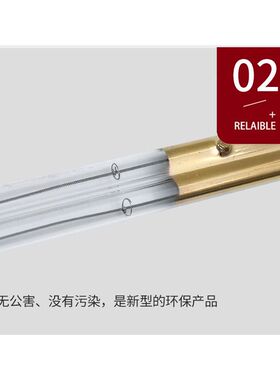 镀金孪管红外线加热管 镀金双孔红外线灯管 来图来样 加工定制