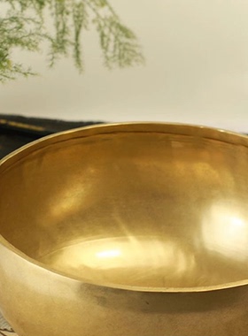 尼泊尔手工颂钵铜磬佛音钵 瑜伽冥想音疗愈佛音碗 梵音钵唱歌碗