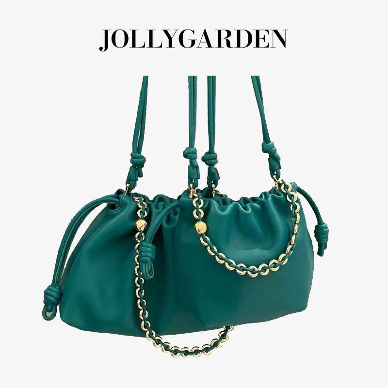JOLLY GARDEN【流云】软皮百搭福袋包抽绳链条云朵包手提单肩斜挎,淘宝优惠券,粉丝福利购,淘宝优惠卷