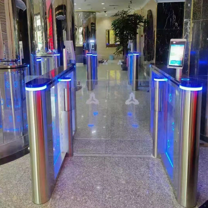 Attendance face access control wing gate museum visitor reservation system pedestrian passage gate speed gate swing gate machine