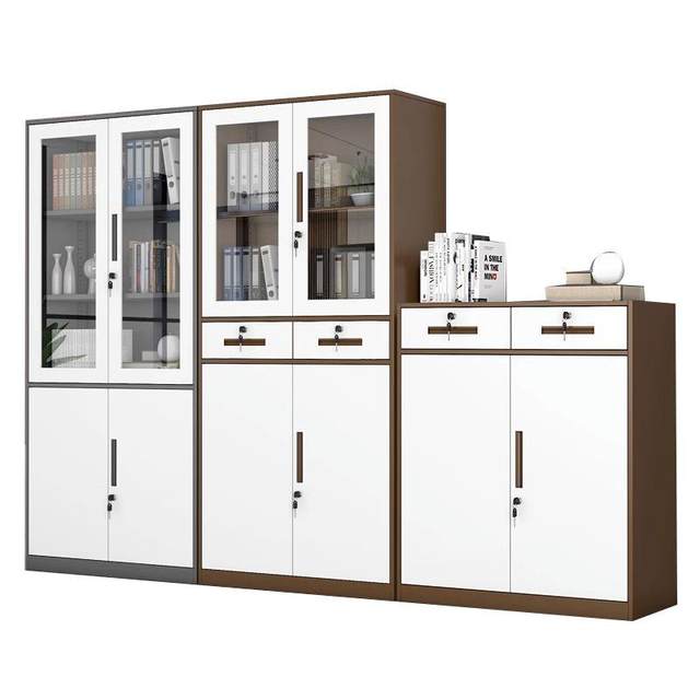 Disassemble and assemble file cabinet low cabinet iron file cabinet information storage cabinet financial certificate cabinet lock office storage cabinet