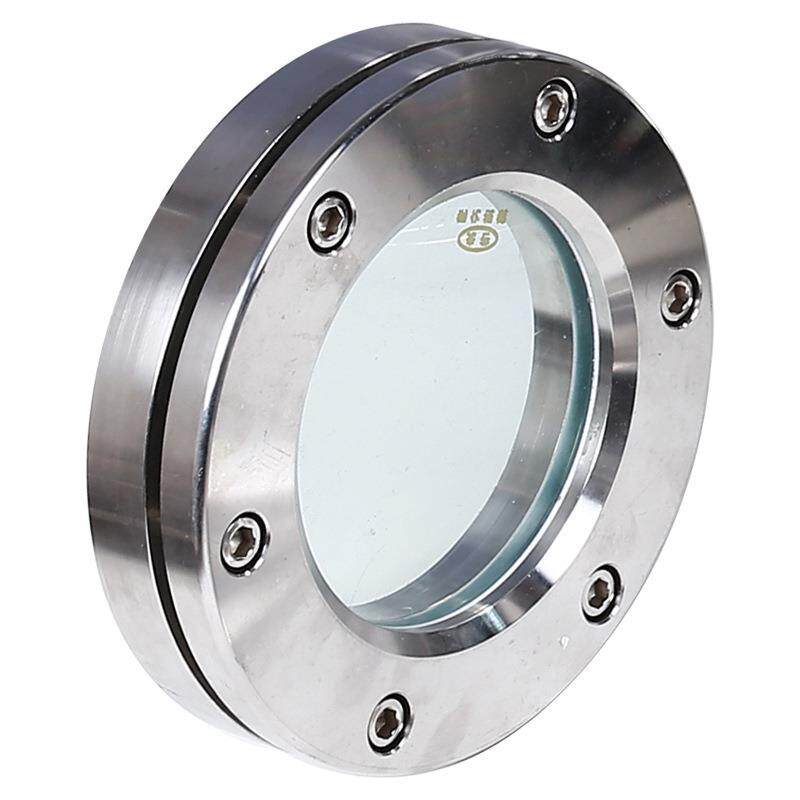 不0锈钢34法玻式璃视镜对夹316L视窗JB593GUE-6兰4管道平板视盅 - 图3