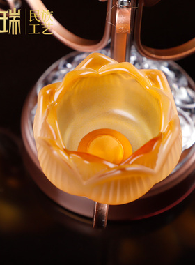 七星佛前供奉佛前莲花酥油灯