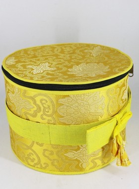 尼泊尔手工佛音碗包装袋西藏颂钵礼品包装盒大号佛音钵包包收纳盒