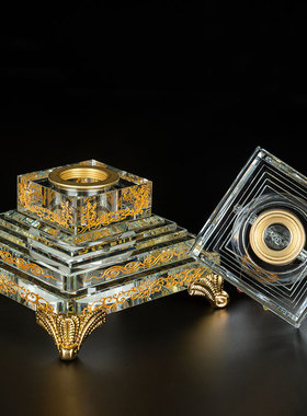 人造水晶水晶佛堂带灯光噶当塔