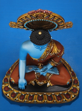 王师兄藏传不动佛尼泊尔工艺佛像