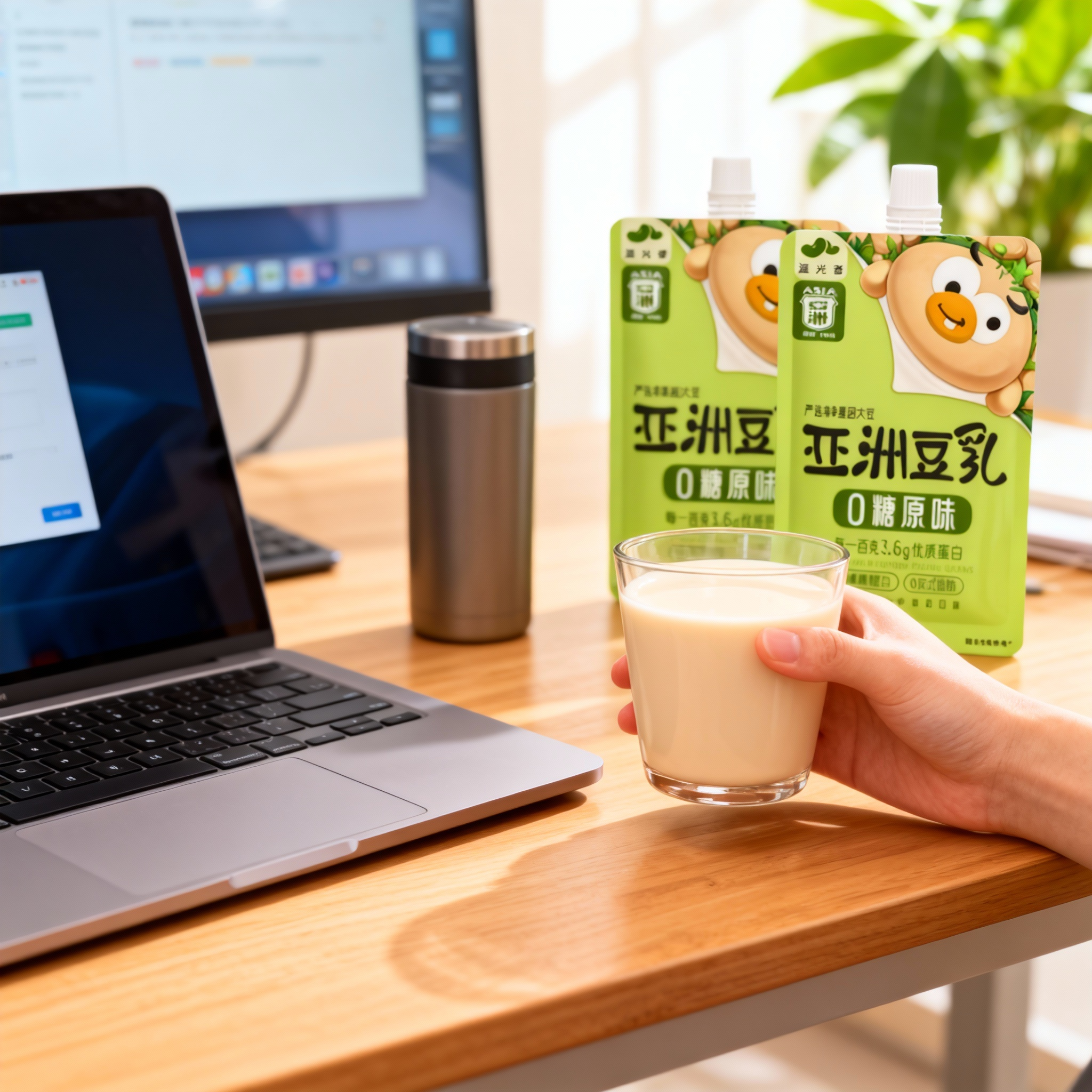 【12袋低至20】Asia亚洲0糖低糖豆乳儿童植物蛋白营养袋装豆奶,淘宝优惠券,粉丝福利购,淘宝优惠卷