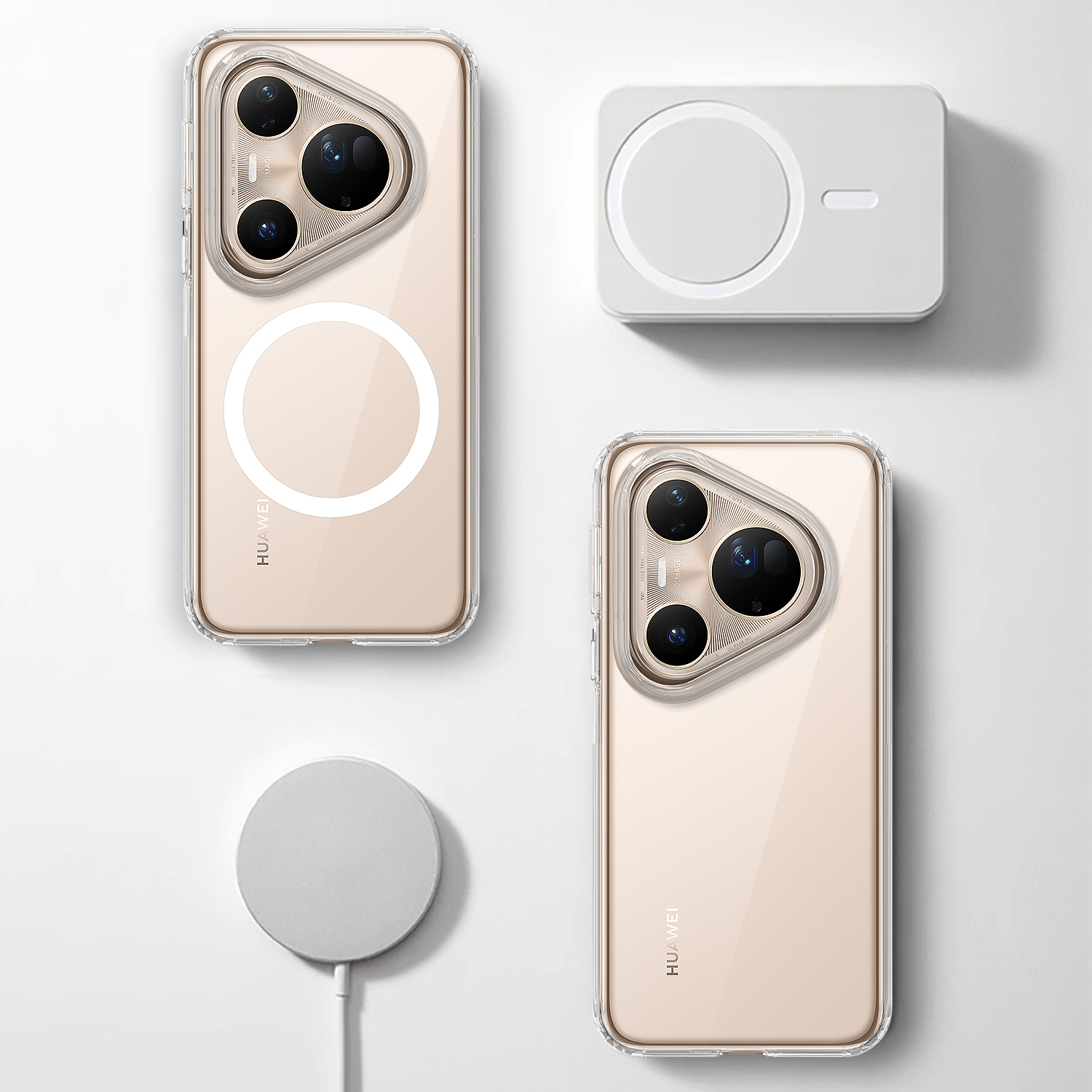 maito晶透适用华为Pura80ultra磁吸手机壳MagSafe超薄透明p80全包防摔保护套pura80Pro+高级感新款散热70外壳 - 图2